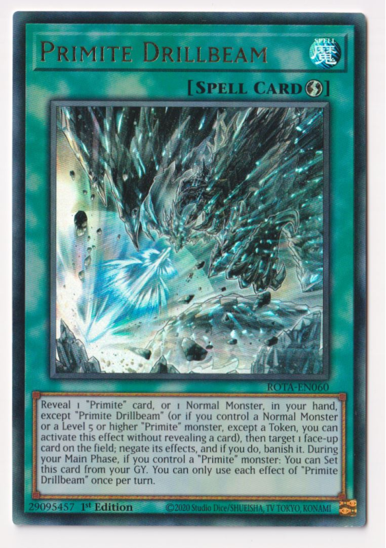 Primite Drillbeam (Ultra Rare) : ROTA-EN060 - Yu-Gi-Oh! Single Card Primite Drillbeam (Ultra Rare) : ROTA-EN060 - Yu-Gi-Oh! Single Card
