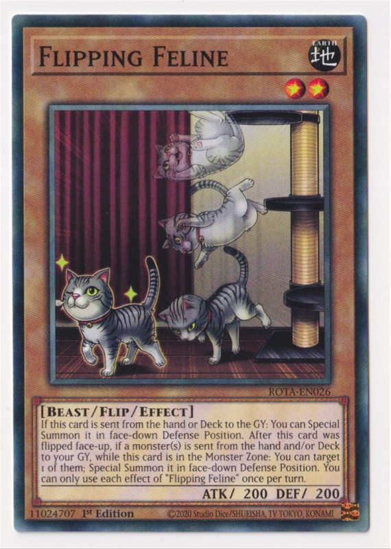 Flipping Feline (Common) : ROTA-EN026 - Yu-Gi-Oh! Single Card Flipping Feline (Common) : ROTA-EN026 - Yu-Gi-Oh! Single Card