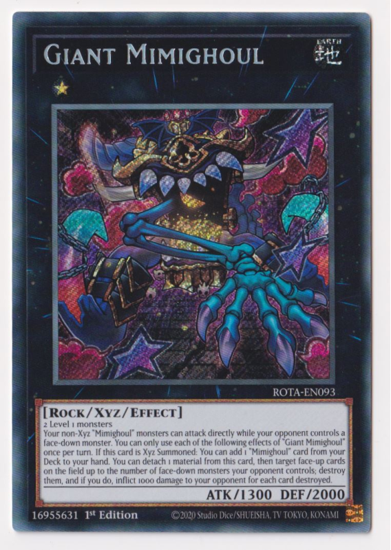 Giant Mimighoul (Secret Rare) : ROTA-EN093 - Yu-Gi-Oh! Single Card Giant Mimighoul (Secret Rare) : ROTA-EN093 - Yu-Gi-Oh! Single Card