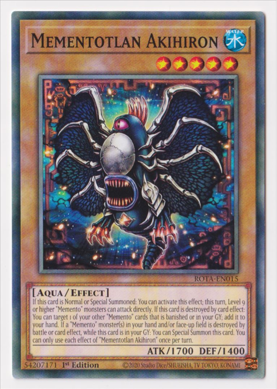 near mint yugioh cards Myutant M-05 PHRA-EN084 1st Edition Ultra Rare Also look at opponents hand Mementotlan Akihiron (Common) : ROTA-EN015