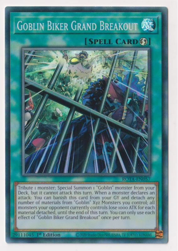 Goblin Biker Grand Breakout (Super Rare) : ROTA-EN057 - Yu-Gi-Oh ...