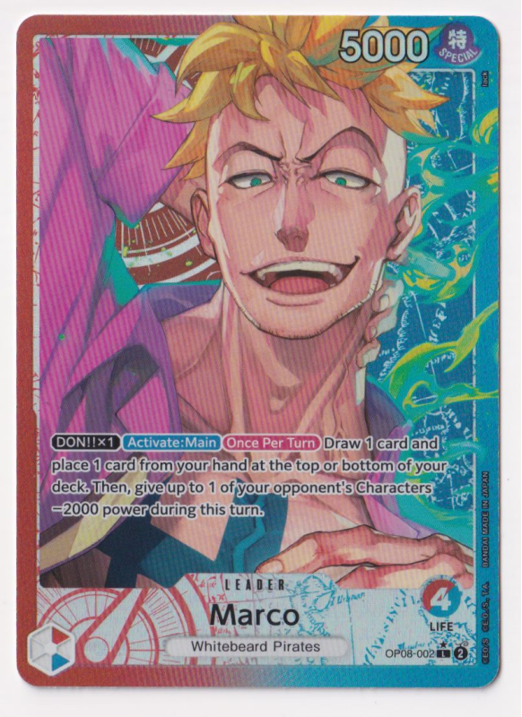 Marco (ALTERNATE ART) : OP08-002 TWO LEGENDS - One Piece Single Card Marco (ALTERNATE ART) : OP08-002 TWO LEGENDS - One Piece Single Card