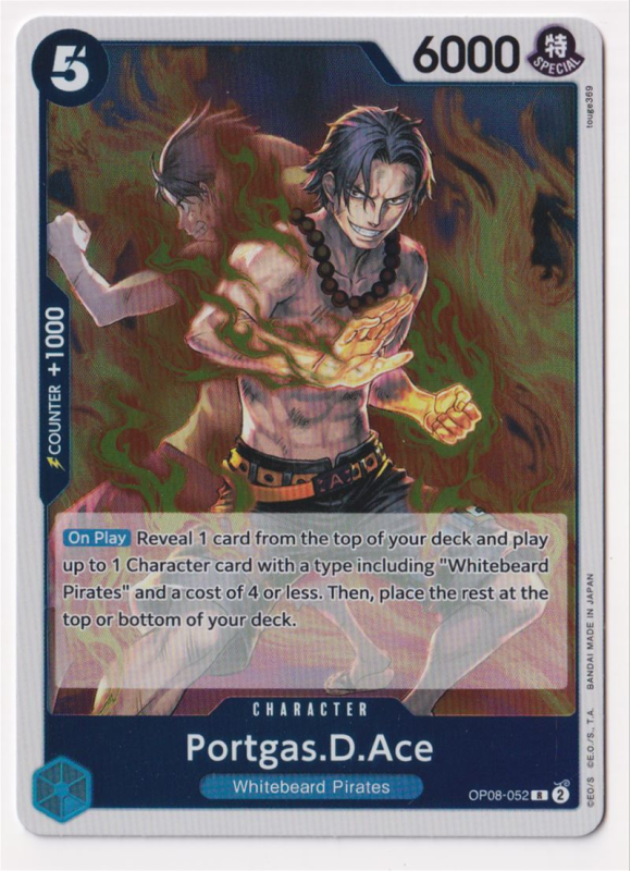 Portgas.D.Ace : OP08-052 TWO LEGENDS - One Piece Single Card Portgas.D.Ace : OP08-052 TWO LEGENDS - One Piece Single Card