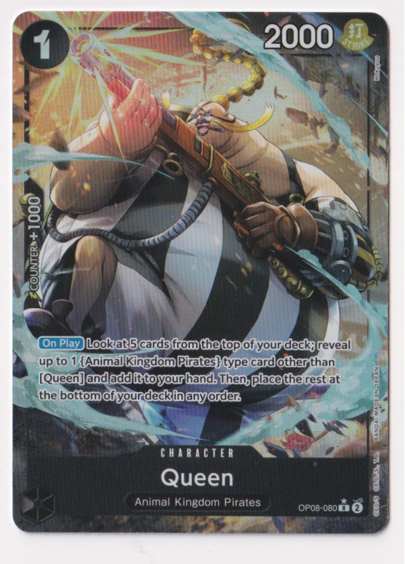 Queen (ALTERNATE ART) : OP08-080 TWO LEGENDS - One Piece Single Card Queen (ALTERNATE ART) : OP08-080 TWO LEGENDS - One Piece Single Card