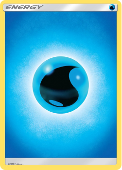 Basic Water Energy single card from Pokemon