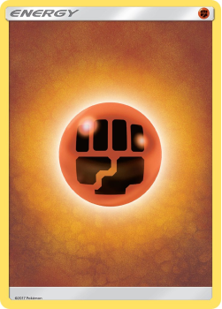 Basic Fighting Energy single card from Pokemon