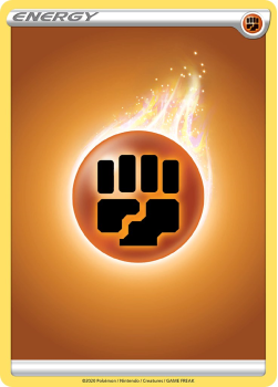 Basic Fighting Energy single card from Pokemon