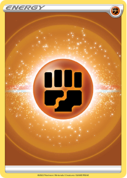 Basic Fighting Energy single card from Pokemon