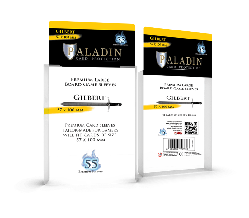 Paladin Board Game Premium Sleeves : Gilbert (55) Paladin Board Game Premium Sleeves : Gilbert (55)