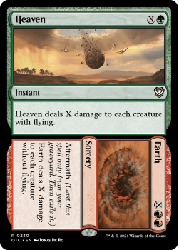 Heaven // Earth single card from Magic the Gathering