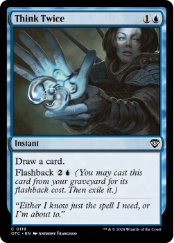 Think Twice single card from Magic the Gathering