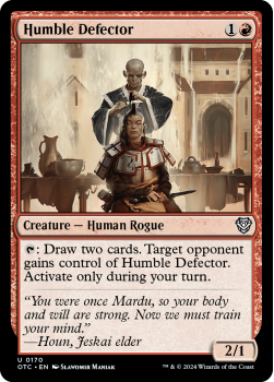 Humble Defector single card from Magic the Gathering