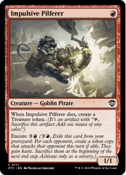 Impulsive Pilferer single card from Magic the Gathering