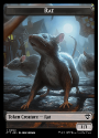 Rat // Blood Token : 0008 OUTLAWS OF THUNDER JUNCTION: COMMANDER - Magic the Gathering Single Card