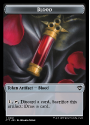 Rat // Blood Token : 0008 OUTLAWS OF THUNDER JUNCTION: COMMANDER - Magic the Gathering Single Card - Image 2