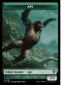 Ape // Shark Token : 0015 OUTLAWS OF THUNDER JUNCTION: COMMANDER - Magic the Gathering Single Card