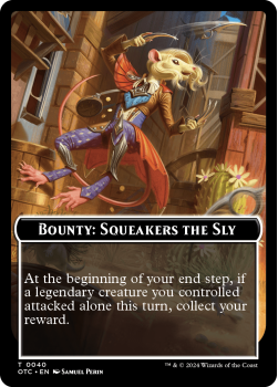 Bounty: Squeakers the Sly // Bounty Rules single card from Magic the Gathering Single Card