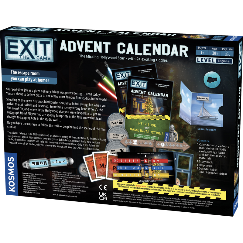 Exit Advent Calendar - The Missing Hollywood Star - Image 3