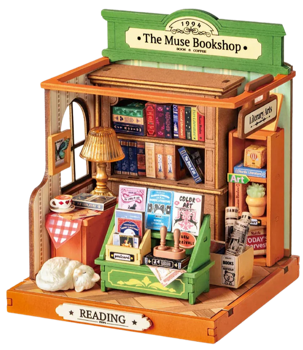 Rolife The Muse Bookshop DIY Miniature House