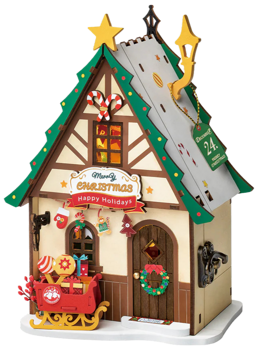 Rolife Twinkling Christmas House DIY Miniature House