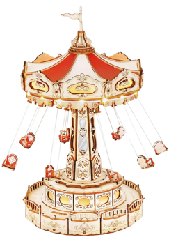Swing Ride DIY Music Box 3D Wooden Puzzle