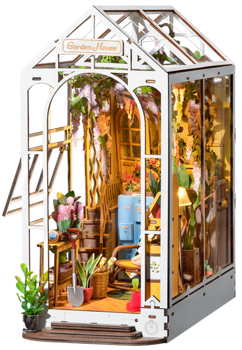 Rolife Holiday Garden House DIY Book Nook Kit