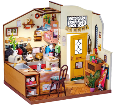 Rolife Cozy Kitchen DIY Miniature House Kit
