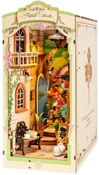 Rolife Floral Corner DIY Book Nook Shelf Insert Kit