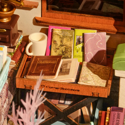 Rolife Corner Bookstore DIY Miniature House Kit - Image 2