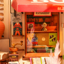 Rolife Corner Bookstore DIY Miniature House Kit - Image 3