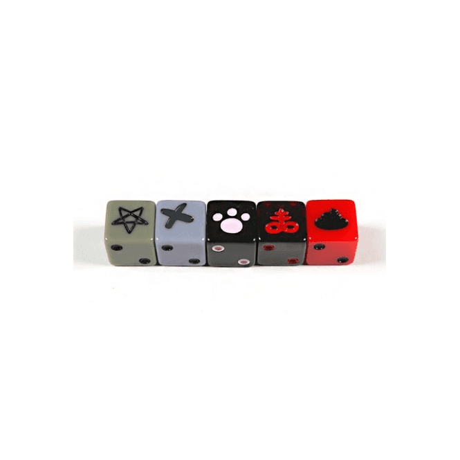 The Binding of Isaac Unholy Rollers Custom Dice Set Chaos Cards