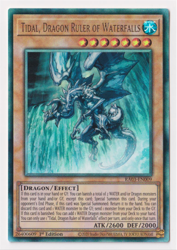 Tidal, Dragon Ruler of Waterfalls (Ultimate Rare) : RA03-EN009 - Yu-Gi ...