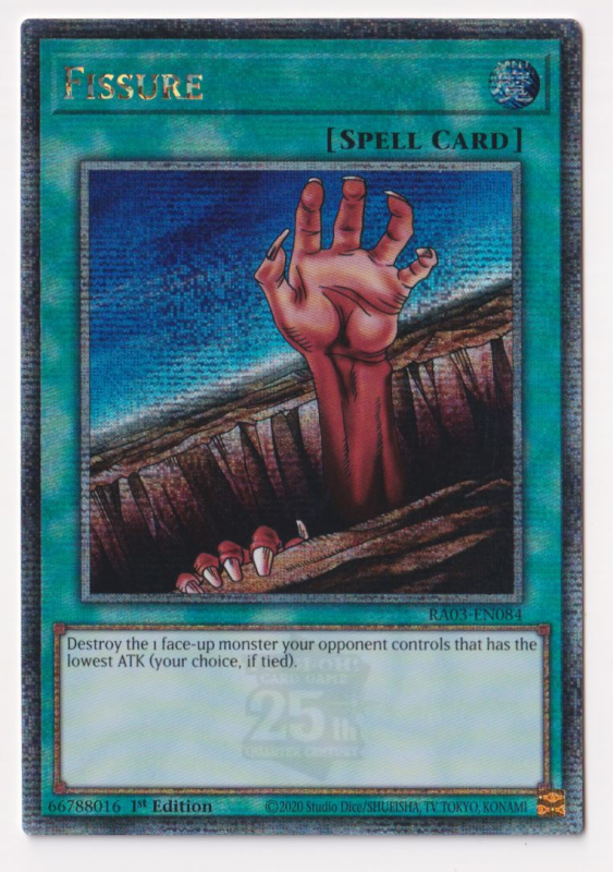 Fissure (Quarter Century Secret Rare) : RA03-EN084 - Yu-Gi-Oh! Single Card Fissure (Quarter Century Secret Rare) : RA03-EN084 - Yu-Gi-Oh! Single Card