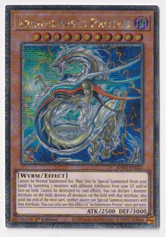 Archnemeses Protos (Quarter Century Secret Rare) : RA03-EN023 - Yu-Gi-Oh! Single Card Archnemeses Protos (Quarter Century Secret Rare) : RA03-EN023 - Yu-Gi-Oh! Single Card