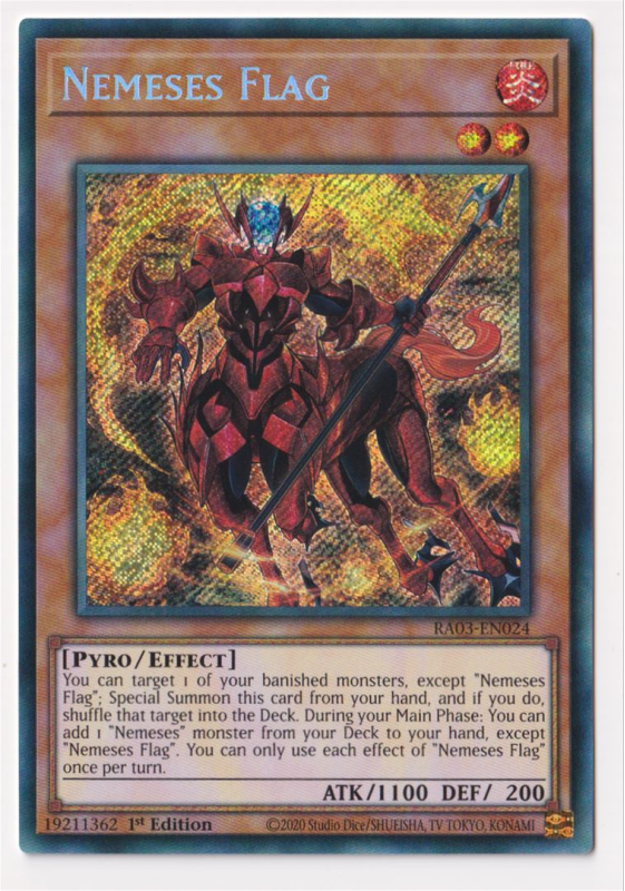 Nemeses Flag (Secret Rare) : RA03-EN024 - Yu-Gi-Oh! Single Card Nemeses Flag (Secret Rare) : RA03-EN024 - Yu-Gi-Oh! Single Card