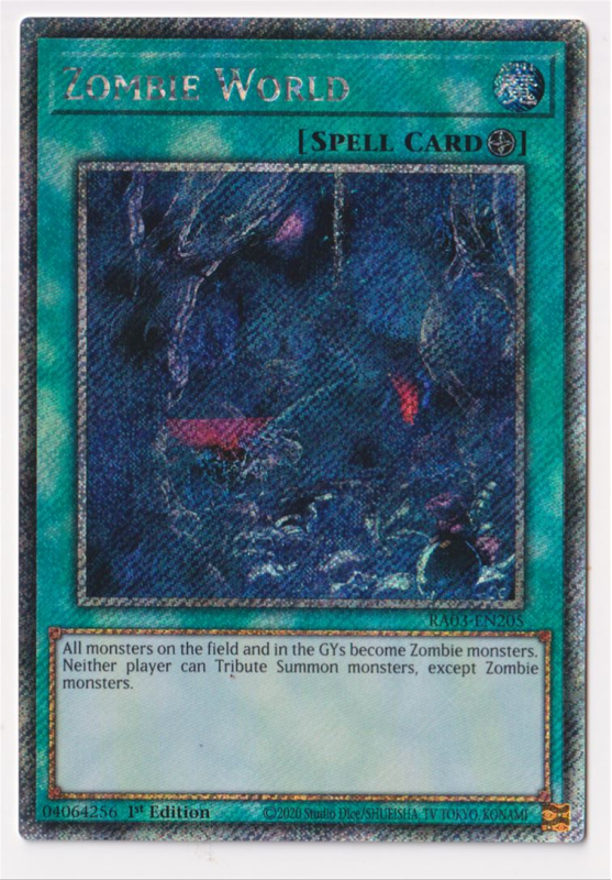 zombie world yugioh card Yu-Gi-Oh - SR07-EN025 - Common You will receive the 1st Edition version of this card. Zombie World - Yu-Gi-Oh! Card