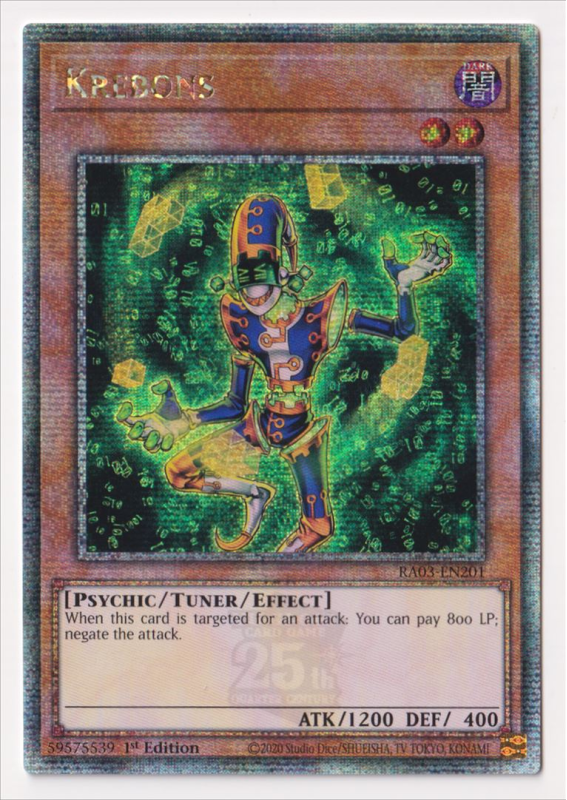 Krebons (Quarter Century Secret Rare) : RA03-EN201 - Yu-Gi-Oh! Single Card Krebons (Quarter Century Secret Rare) : RA03-EN201 - Yu-Gi-Oh! Single Card