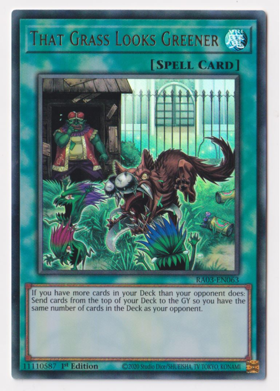 That Grass Looks Greener (Ultra Rare) : RA03-EN063 - Yu-Gi-Oh! Single Card