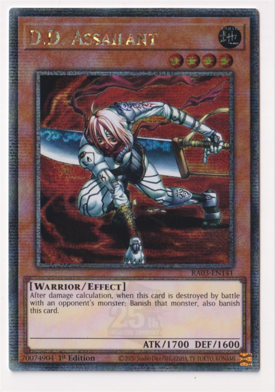 D.D. Assailant (Quarter Century Secret Rare) : RA03-EN141 - Yu-Gi-Oh! Single Card D.D. Assailant (Quarter Century Secret Rare) : RA03-EN141 - Yu-Gi-Oh! Single Card