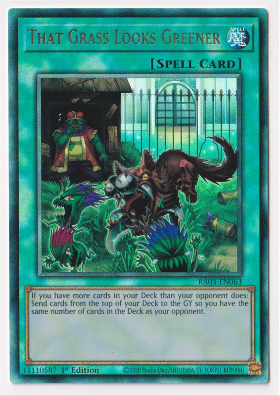 yugioh that grass looks greener deck RATE-EN066 Aus Ygo Placeholder Image Provided Yugioh That Grass Looks Greener