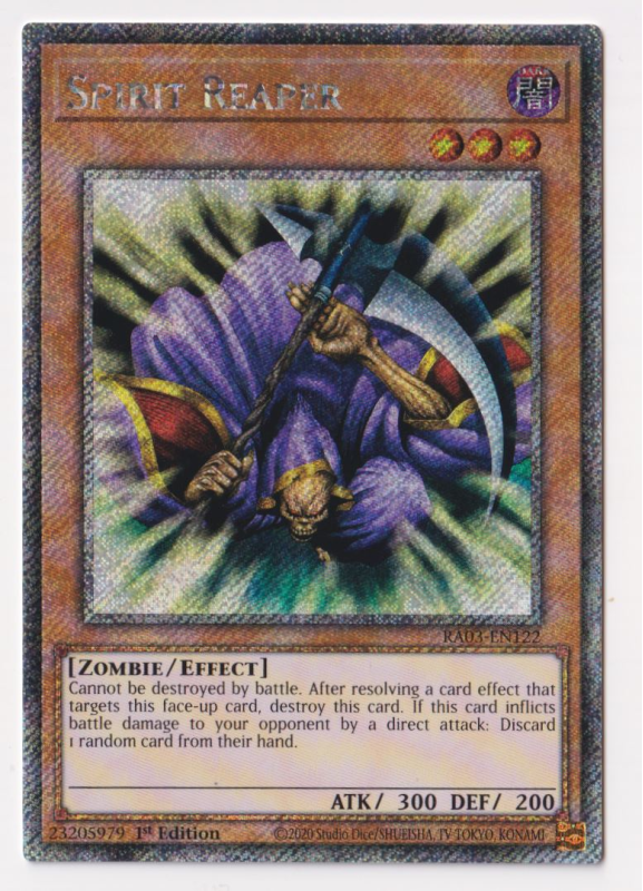 Spirit Reaper (Platinum Secret Rare) : RA03-EN122 - Yu-Gi-Oh! Single Card Spirit Reaper (Platinum Secret Rare) : RA03-EN122 - Yu-Gi-Oh! Single Card