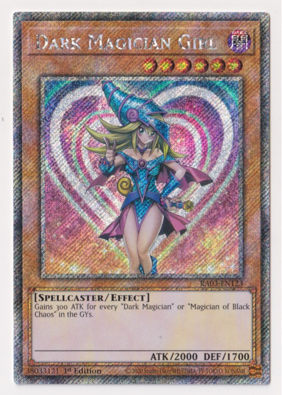 Dark Magician Girl (4th TCG)(Platinum Secret Rare) : RA03-EN123 - Yu-Gi-Oh! Single Card Dark Magician Girl (4th TCG)(Platinum Secret Rare) : RA03-EN123 - Yu-Gi-Oh! Single Card
