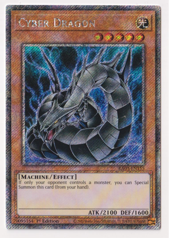 Cyber Dragon (2nd TCG) (Platinum Secret Rare) : RA03-EN155 - Yu-Gi-Oh! Single Card Cyber Dragon (2nd TCG) (Platinum Secret Rare) : RA03-EN155 - Yu-Gi-Oh! Single Card