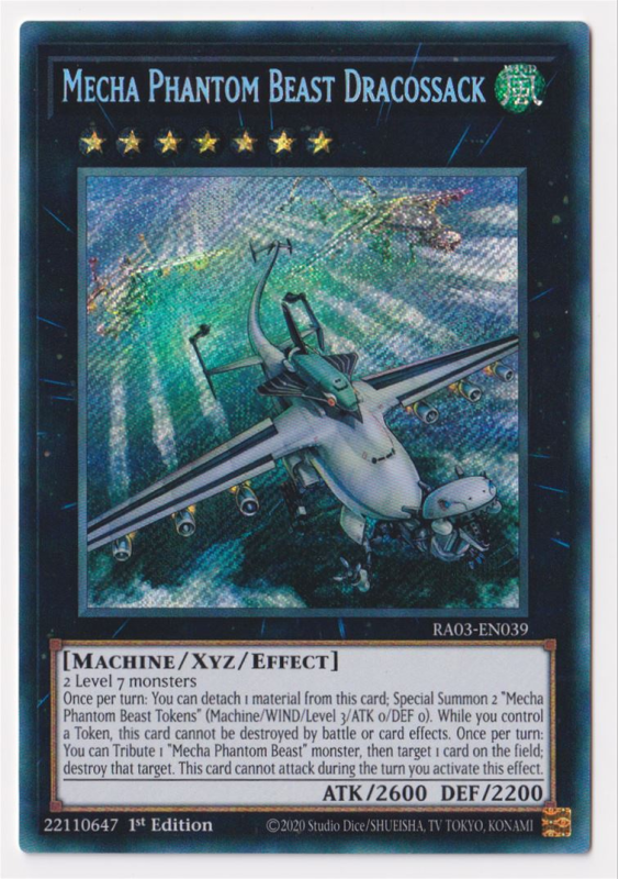 Mecha Phantom Beast Dracossack (Secret Rare) : RA03-EN039 - Yu-Gi-Oh! Single Card Mecha Phantom Beast Dracossack (Secret Rare) : RA03-EN039 - Yu-Gi-Oh! Single Card
