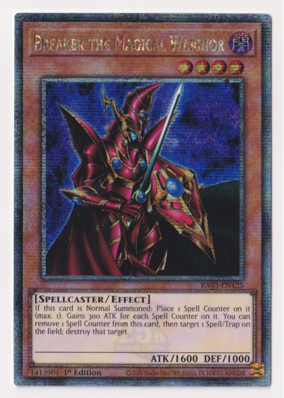 Breaker the Magical Warrior (Quarter Century Secret Rare) : RA03-EN125 - Yu-Gi-Oh! Single Card Breaker the Magical Warrior (Quarter Century Secret Rare) : RA03-EN125 - Yu-Gi-Oh! Single Card
