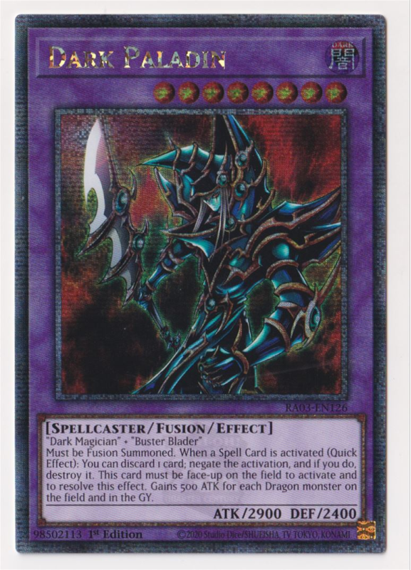 Dark Paladin (Quarter Century Secret Rare) : RA03-EN126 - Yu-Gi-Oh! Single Card Dark Paladin (Quarter Century Secret Rare) : RA03-EN126 - Yu-Gi-Oh! Single Card