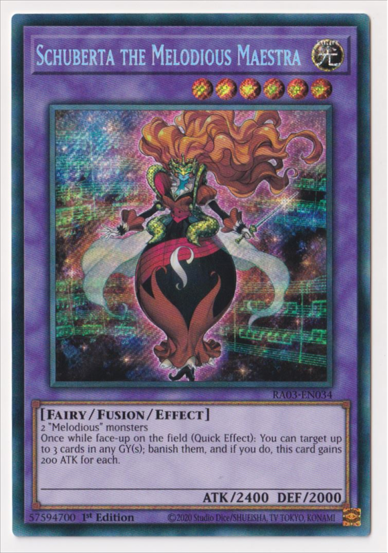 Schuberta the Melodious Maestra (Secret Rare) : RA03-EN034 - Yu-Gi-Oh! Single Card Schuberta the Melodious Maestra (Secret Rare) : RA03-EN034 - Yu-Gi-Oh! Single Card