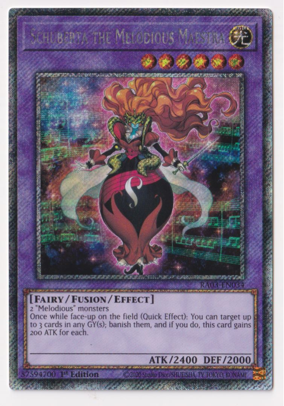 Schuberta the Melodious Maestra (Platinum Secret Rare) : RA03-EN034 - Yu-Gi-Oh! Single Card Schuberta the Melodious Maestra (Platinum Secret Rare) : RA03-EN034 - Yu-Gi-Oh! Single Card