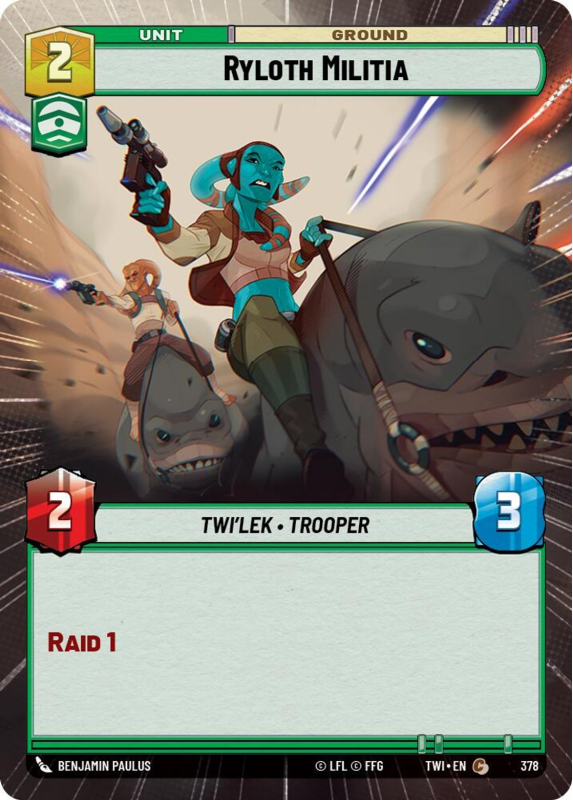 Free Ryloth Ryloth Militia (HYPERSPACE)(FOIL) : 378 TWILIGHT OF THE REPUBLIC - Star ...