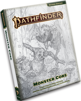 Pathfinder 2nd Edition: Monster Core Sketch Edition Hardback